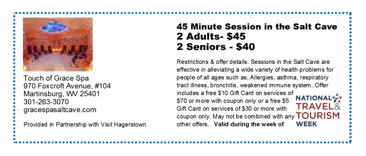 Hagerstown Tourism Offers - Touch of Grace Spa
